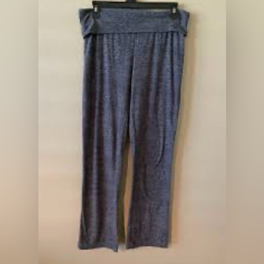 Bobby brooks 2x gray loose wide leg pants soft yoga oversized fold